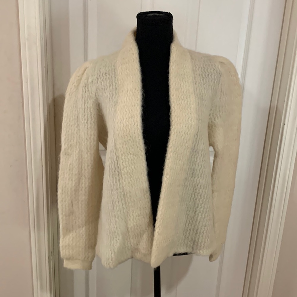 Vintage Alafoss Icewool cram Cardigan wool sweater sz M